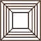Ekena Millwork Raven Architectural Grade PVC Pierced Ceiling Medallion, Copper, 20"OD x 7 3/8"ID x 1/2"P CMPP20X20RASCO - alternate 1